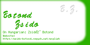 botond zsido business card